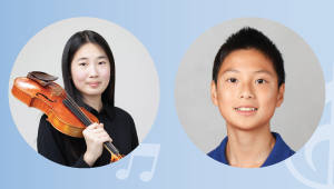 A photo of each the performers