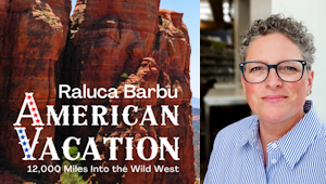 A photo of the book American Vacation and the author