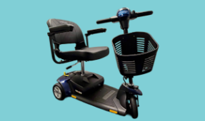 An electric mobility scooter
