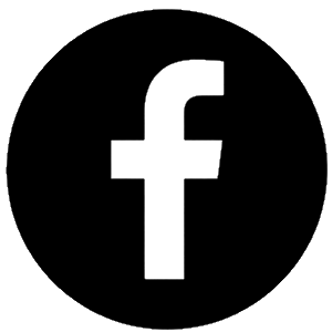 Facebook logo in circle