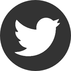 Twitter logo in circle