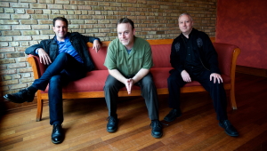 A photo of the jazz trio