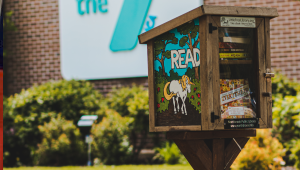 Photo of Library's Little Free Library at the YMCA