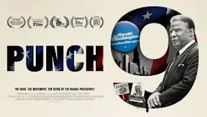 The words Punch 9 with a photo of Mayor Harold Washington