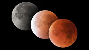 A photo of a lunar eclipse