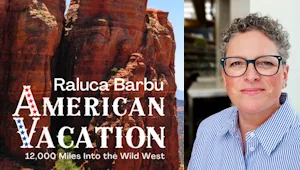 A photo of the book American Vacation and the author