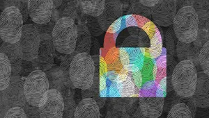 A padlock with artistic swirls