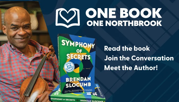 One Book, One Northbrook 2025 featuring Symphony of Secrets by Brendan Slocumb