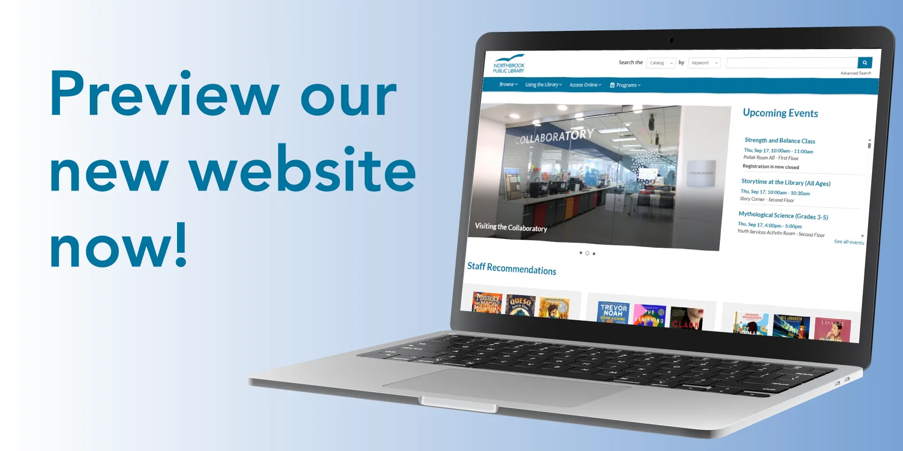 An image of a laptop with a website on it