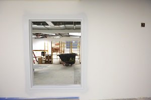 Window into the Automated Sorting Machine area